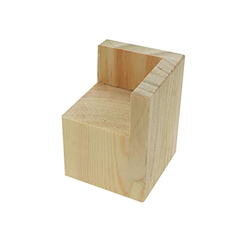 Honjie Set Of 4 Bed Risers Furniture Square Risers 2 Inches Wooden Solid Wood Original Color For Diy Painting Sofa Couch Chair Table Increase Legs #TOP3