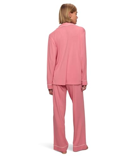 Image of Eberjey Gisele Classic Women's Pajama Set | Long Sleeve Shirt + Long Pants