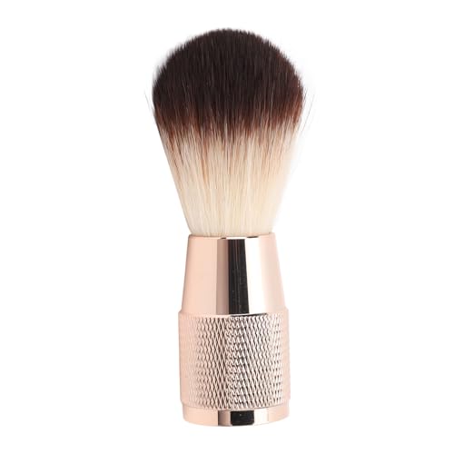 Brocha de afeitar para afeitar en húmedo, cepillo de afeitar para hombre, burbuja ligera, lujosa brocha de afeitar con mango de metal, pelo de tejón real para un afeitado suave y agradable para la