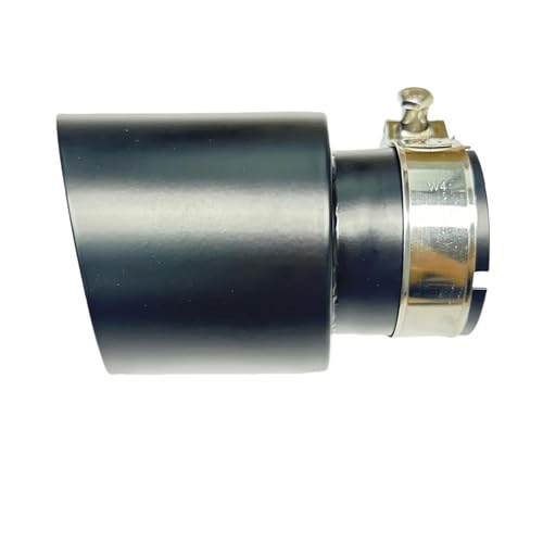 Silenciador de escape de acero inoxidable con garganta trasera recta pulida de 101mm 2