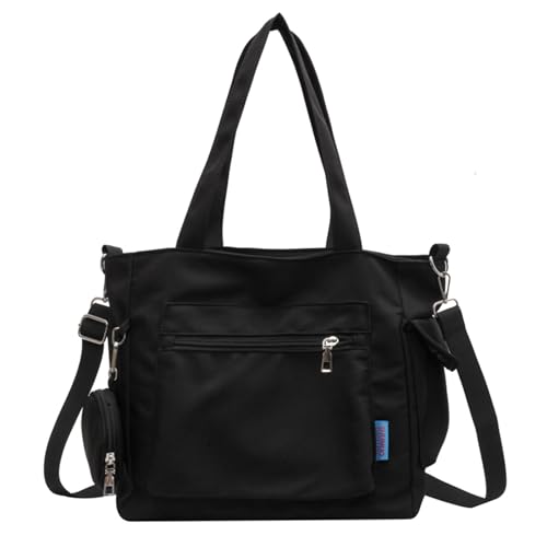 Sac fourre-tout en jean femme et sa pochette bandoulière assortie