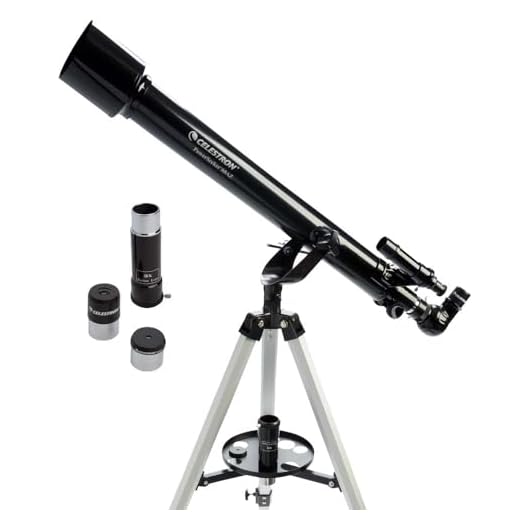 Celestron - PowerSeeker 60AZ Telescope - Manual Alt-Azimuth Telescope for Beginners - Compact and Portable - BONUS Astronomy Software Package - 60mm Aperture