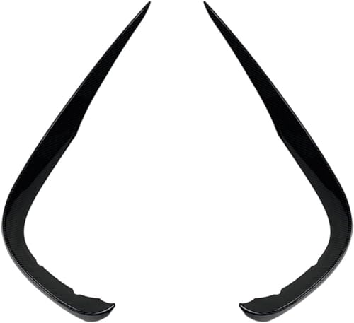 Spoiler Parachoques para Mercedes E Class W213 S213 E200 E220 E300 E350 E400 E43 2016-2020,Coche Divisor Parachoques Delantero Alerón Cubierta Cuchillo Embellecedor,C-Carbon Look Up