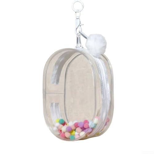 Sac de rangement à suspendre en PVC anti-poussière avec couvercle pour une protection efficace et une organisation des poupées dans différents paramètres (transparent)