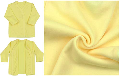 Image of ToBeInStyle Babies' 4 Pack Relaxed Fit Short or Long Sleeve Button Up Kimono Tee Swaddle Shirt