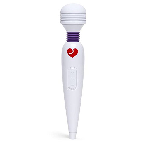 Lovehoney Deluxe Rechargeable Mini Massage Wand with Ergonomic Handle - Rechargeable - White