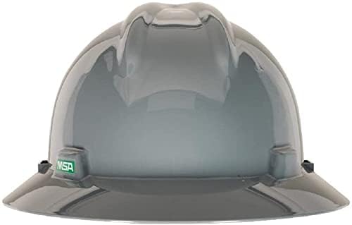 Casque MSA 10019548 V-Gard argenté avec coiffe à molette réglable - 6