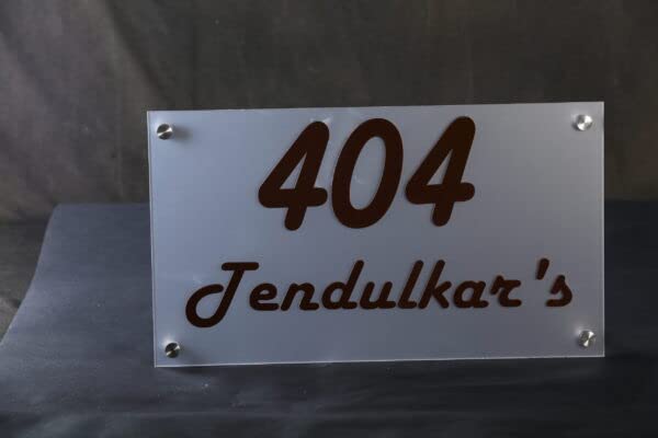 NameplateWorld Semi Transparent Acrylic Nameplate 1