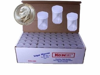 Tubos para monedas de dólar grandes de 38.1mm, paquete 100