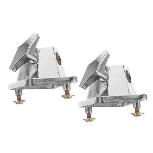 2pcs Kit Accesorios Soporte para Tom Doble para Batería Soporte para Tambor miniatura 1
