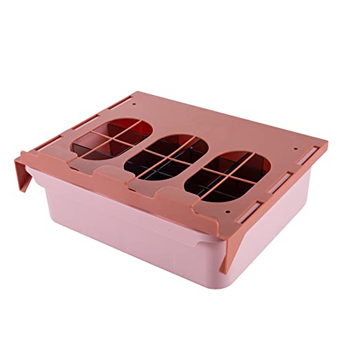 Pluuttiem Tipo de CajóN Caja de Almacenamiento de Ropa Interior Ropa Creativa para el Hogar Dividida Contenedor de Almacenamiento Armario Caja Organizadora (Rosa)