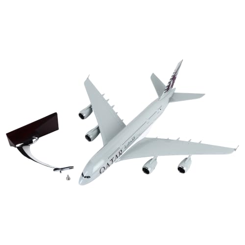 Image of Toys Uncle Diecast Aeroplane Scale Model, (A380 Qatar, 46 CM)