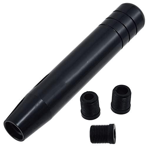 morytrade シフトノブ MT シフト トラック 軽トラ 軽トラック アルミ 汎用 18cm ロング (黒)