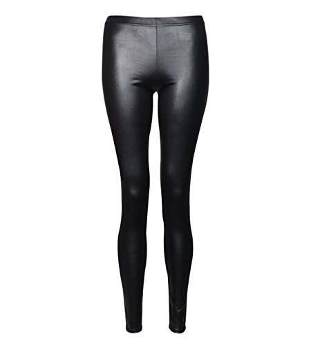 Leggings sexy elásticos con estampado de moda y efecto mojado talla XL
