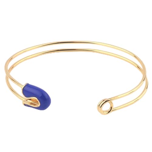 Bracelet email bleu LuisFranklin le jonc ouvert ideal pour sublimer vos fetes