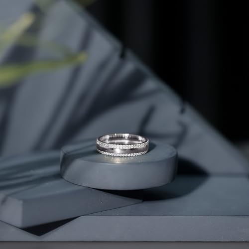 Real Diamond Wedding Band, Hi Color Si Clarity, Certified Diamond Anniversary Band Ring (Ready to Gift)4