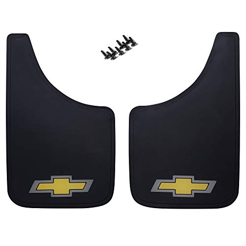 Image of Chevy Gold Bowtie Easy Fit Mud Guard - Set of 2 (Pack of 2)