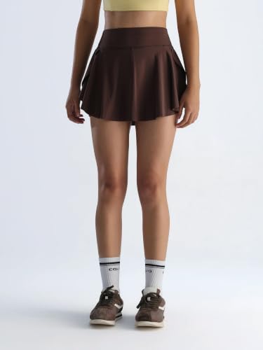 Image of CAVA Swirl Tennis Skorts for Women | Built-in Shorts, Moisture-Wicking, Stretchable, Pockets, Twirl-Friendly Design | Active Skirt for Sports