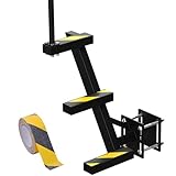 Boat Trailer Steps with Handle, Heavy Duty 3-Step Ladder for Trailer Tongue, with Non-Slip Step Pads, 500 lbs Load Capacity, Universal Fit for Most Bass Boats and Deep V Boats