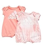 Photo Gallery adidas baby girls short sleeve rompers - pack of 2 (size: 9 months) Photo Gallery adidas baby girls short sleeve rompers - pack of 2 (size: 9 months)