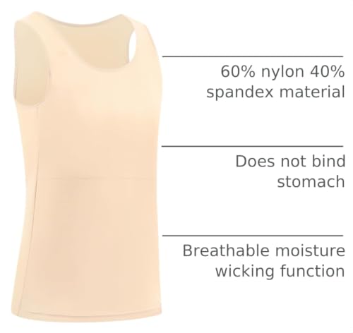 Image of XUJI Transgender FTM Women Breathable Tank Chest Binder
