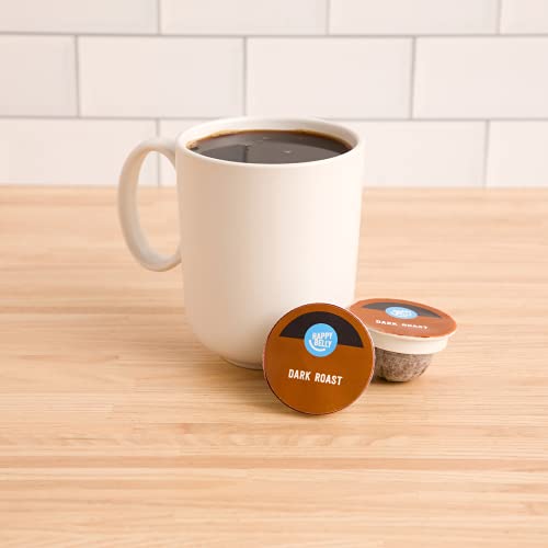 Amazon Brand - Happy Belly Dark Roast Compostable Coffee Pods, Compatible with K-Cup Brewer, 96 Count - image 2
