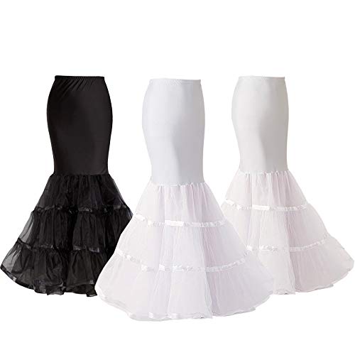 VanRose Women's Ankle Length Petticoat Bridal Wedding Slip Hoopless Crinoline Underskirt3