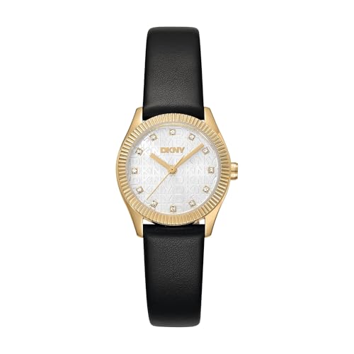 DKNY Montre à Quartz Logo en acier avec mécanisme fiable 5 ATM