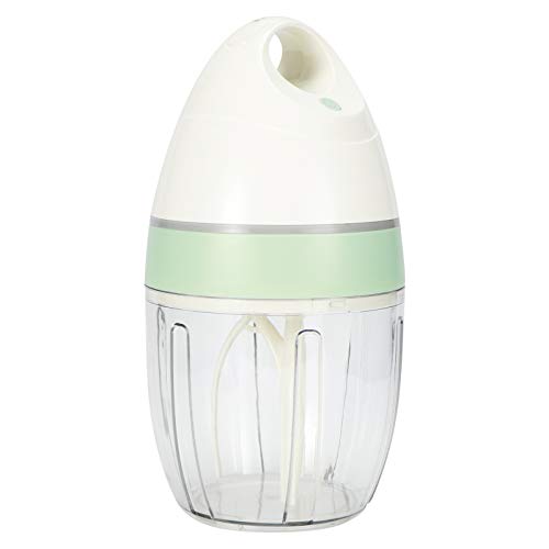 Beufee Batidora de mano eléctrica, batidor de huevos de 900 ml, batidora inalámbrica, batidor de mano, batidores de acero inoxidable para hornear, crema batida, utensilio de
