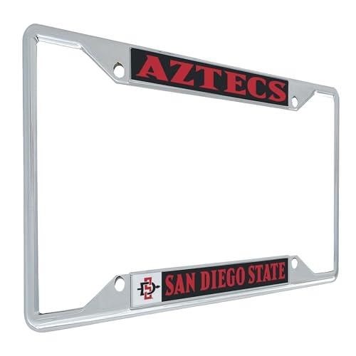 Desert Cactus San Diego State University SDSU Aztecs Car Accessories Metal License Plate Frame and Tag Holder for Front or Rear of Car (Mascot)