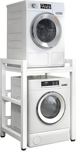 Adjustable Stacking Kit for Front Load Washer & Dryer Portable Rack with 400KG Capacity for Laundry Room Storage