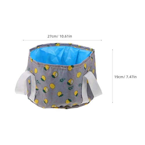 Cubeta portátil plegable para spa de pies gris miniatura 2