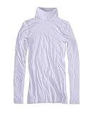 J.Crew Mercantile Women's Turtleneck Tee (Medium, Light Thistle)