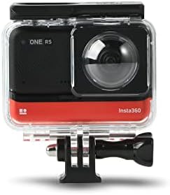 Dual Lens Panoramic Waterproof Shell for Insta360 ONE RS 360° Lens Edition, Underwater Diving Protective Housing 30M/98FT with Mounting Bracket Accessories