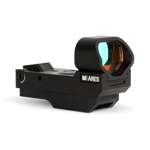 Monstrum Ares V2 Open Reflex Red Dot Sight for Rifles and Long Guns | with Shake Awake Illumination | Circle Cross Reticle