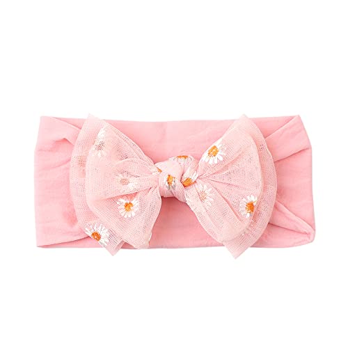 Baby Daisies flowers Headbands Infant Baby Girls Floral Bow Hairband Headwear Head Bands.(FD70-Multicolor)4