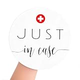 120Pcs Just in Case Adhesive Stickers - Perfect for Hangover Kits, Hotel Welcome Bags, and Party Favor Bags