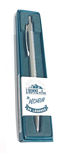 Kontiki - Stylo à Bille en Métal citation"L'homme le mythe le pêcheur de légende" Cover