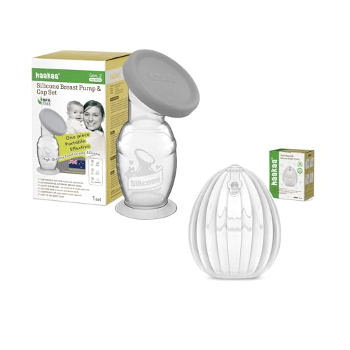 Extractor de leche manual Haakaa G2 75ml con tapa de silicona miniatura 1