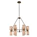 Kalco 308470WB Harlowe Chandelier, 12-Light 480 Total Watts, Winter Brass