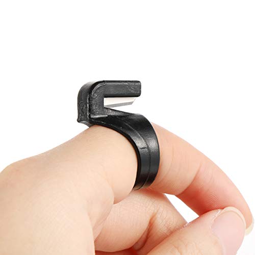 iSuperb 6 pcs Sewing Thread Cutter Ring Line Finger Cutting Tool for Yarn, Fishing Line