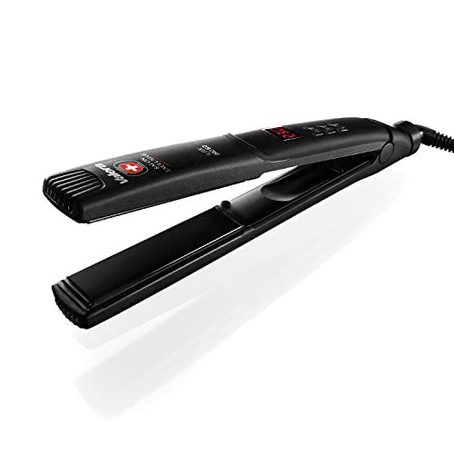 Valera, 6.0 Professional Hair Straightener for Straight and Curly Hair, Ceramic Technology and Ionizer, Quick Heating, Digital Temperature Regulation, Auto-Off Function, Max 230°C, Black