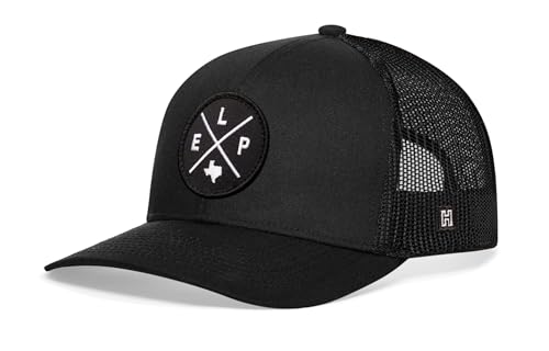 Image of HAKA State City Trucker Hat for Men & Women, Adjustable Baseball Hat, Mesh Snapback, Sturdy Outdoor Black Golf Hat