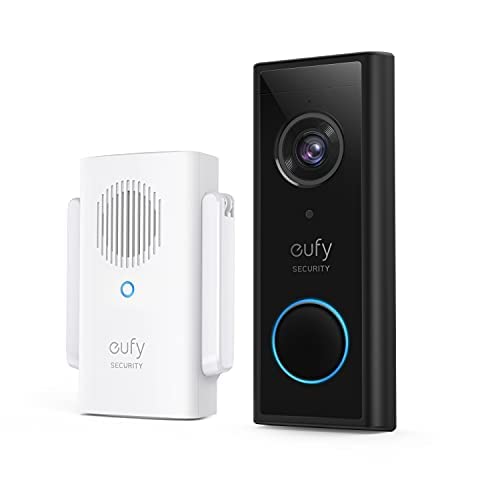 eufy Security videocitofono wireless (a batteria) con 2K HD, tecnologia IA integrata per rilevamento della presenza di esseri umani, audio bidirezionale, auto-installazione semplice (Ristrutturato)