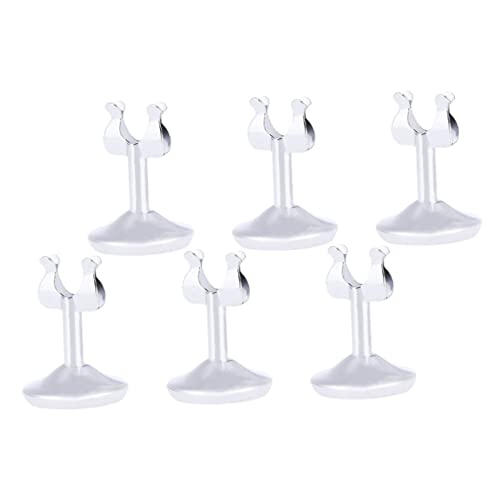 Gogogmee 6Pcs U Shaped Table Card Holders Multi Function Number Stands for Weddings Parties Events Showers More Table Accessory