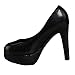 F Fityle 1/6 Escalade Chaussures à Talons Hauts Plateformes pour Corps de Figure Féminine 12 '' - Noir, comme décrit