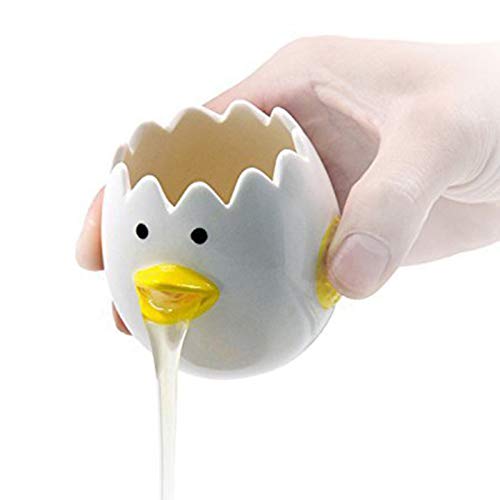 Phoetya Separador de huevos, bonito separador de yema de cerámica Cover