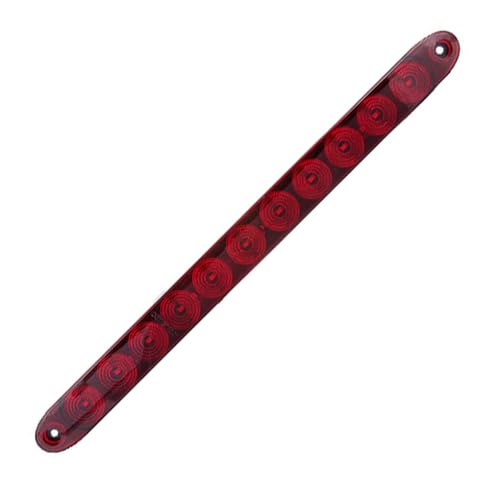 ALCXAZS Barra de luz trasera para automóvil, portátil, 15 pulgadas, Universal, IP65, resistente al agua, CC, 12V, barco rojo, camión, remolque, luz trasera de frenado