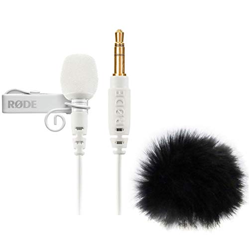 Rode Lavalier GO micro de précision blanc et kit de protection acoustique Keepdrum WS05