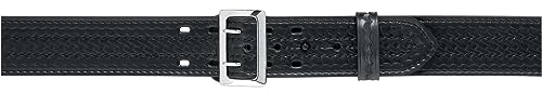 Safariland 87 Duty Belt Black Basketweave, Brass Buckle, Size 32